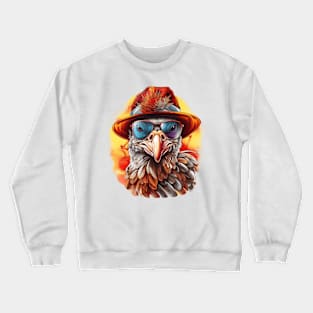 Cartoon Thanksgiving Turkey #18 Crewneck Sweatshirt